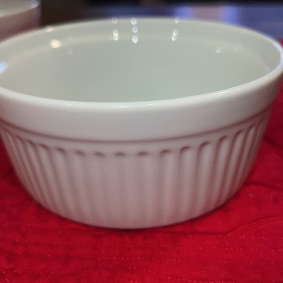 Porcelana Schmidt 5” Ramekins Made in Brazil Porcelain Set of 4 excellent - Picture 7 of 8